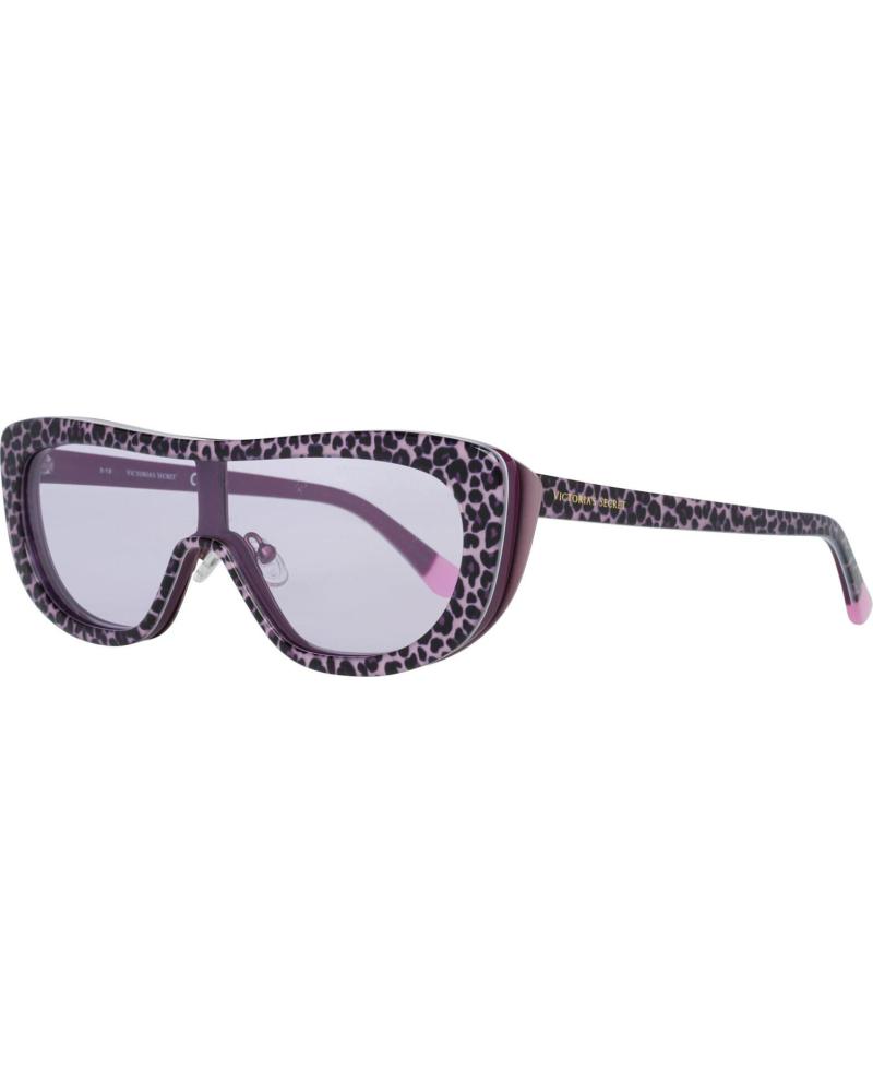 VICTORIA'S SECRET SONNENBRILLE VS0011-12892Z MIT LILA LEOPARDENMUSTER-GESTELL UND GRAUEN GLÄSERN