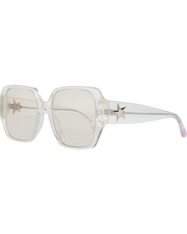 VICTORIA'S SECRET QUADRATISCHE TRANSPARENTE SONNENBRILLE VS0016-5825Z MIT ROSA GLÄSERN