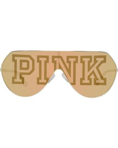 VICTORIA'S SECRET PINK SONNENBRILLE PK0001-0028G MIT GOLDENEN VERSPIEGELTEN GLÄSERN UND LOGO