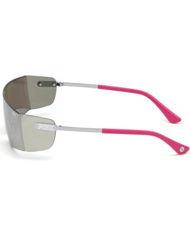 VICTORIA'S SECRET SONNENBRILLE PK0008-16C SILBERSPIEGELGLAS MIT FUCHSIABÜGELN
