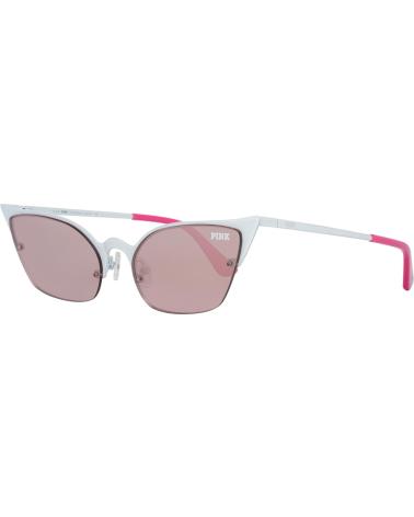VICTORIA'S SECRET SONNENBRILLE PK0016-5525Z MIT WEISSEM GESTELL UND ROSA GLÄSERN