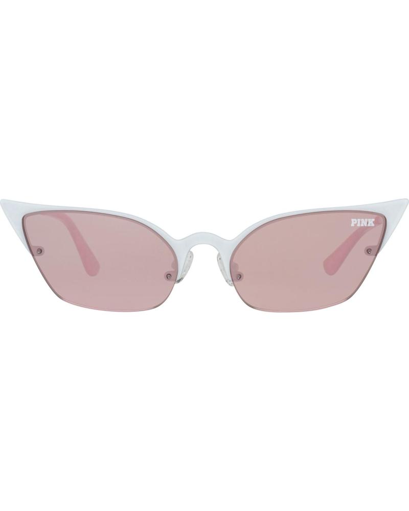 VICTORIA'S SECRET SONNENBRILLE PK0016-5525Z MIT WEISSEM GESTELL UND ROSA GLÄSERN