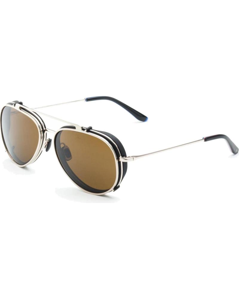 VUARNET VL180500022121 CLIP-ON SUNGLASSES WITH BROWN LENSES AND TWO-TONE FRAME