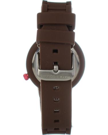 RELÓGIO DE PULSO WATXANDCO COWA1466-RWA1559 CASTANHO COM MOSTRADOR DE RISCAS VERMELHAS MARRON