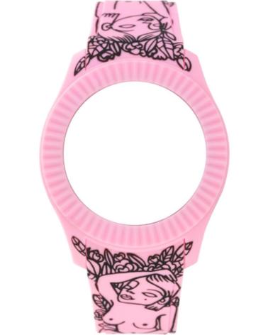 ENSEMBLE BRACELET ET BOÎTIER POUR MONTRE WATXANDCO COWA3008 ROSE AVEC MOTIF FLORAL ROSA