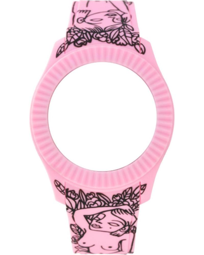 UHRENARMBAND UND GEHÄUSE SET WATXANDCO COWA3008 ROSA MIT BLUMENMUSTER ROSA