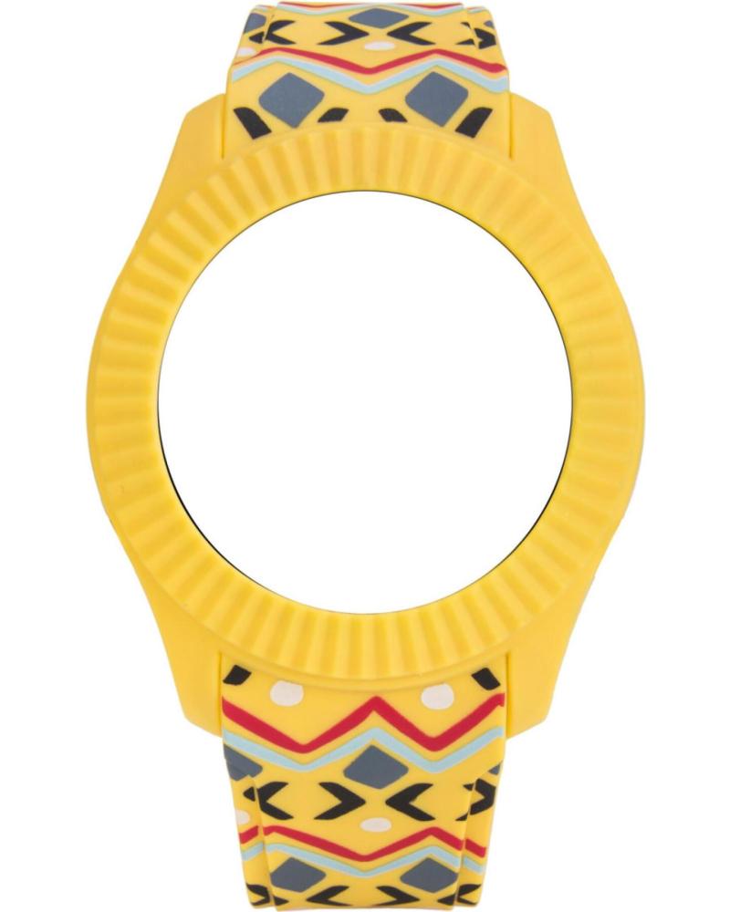 CORREA WATXANDCO COWA3027 AMARILLA CON PATRÓN GEOMÉTRICO AMARILLO