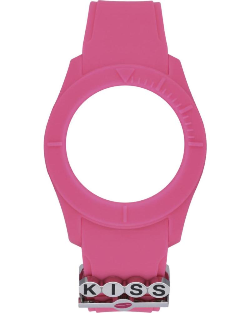 CORREA DE RELOJ WATXANDCO COWA3529 ROSA CON DETALLE 'KISS' ROSA