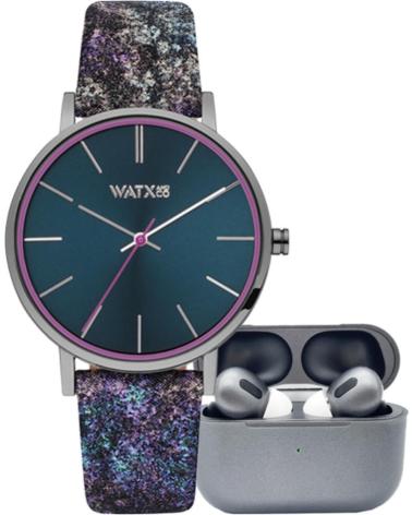 OROLOGIO WATXANDCO RELOJ1238 NERO CON AURICOLARI WIRELESS NEGRO