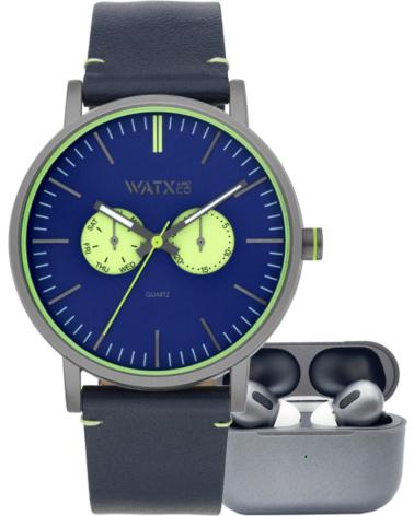 OROLOGIO WATXANDCO RELOJ1244 BLU CON AURICOLARI WIRELESS AZUL