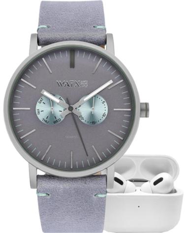 WATXANDCO ARMBANDUHR 1444 MIT GRAUEM ARMBAND GRIS