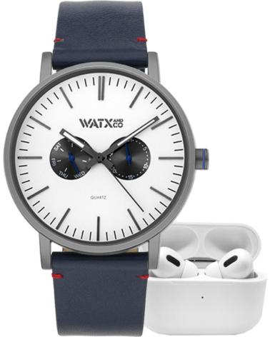 WATXANDCO OROLOGIO DA POLSO RELOJ144 BLU CON AURICOLARI WIRELESS AZUL