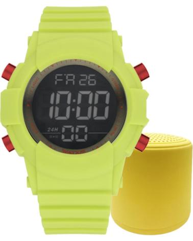 WATXANDCO DIGITALUHR RELOJ2L NEONGRÜN MIT ROTEN DETAILS VERDE