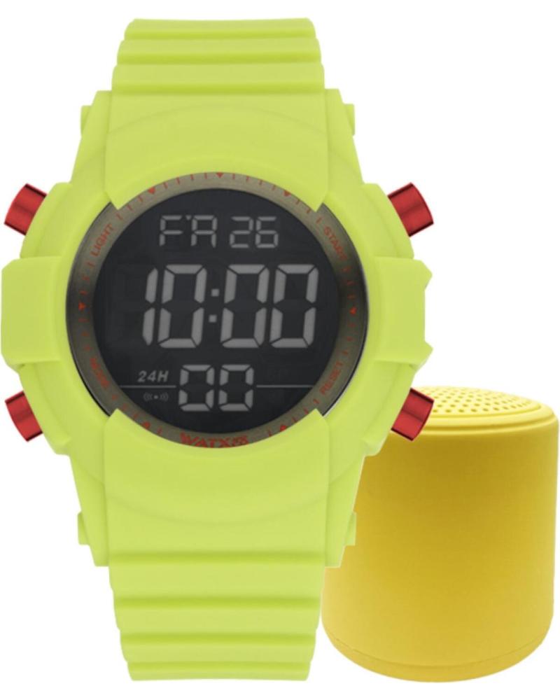 WATXANDCO DIGITALUHR RELOJ2L NEONGRÜN MIT ROTEN DETAILS VERDE