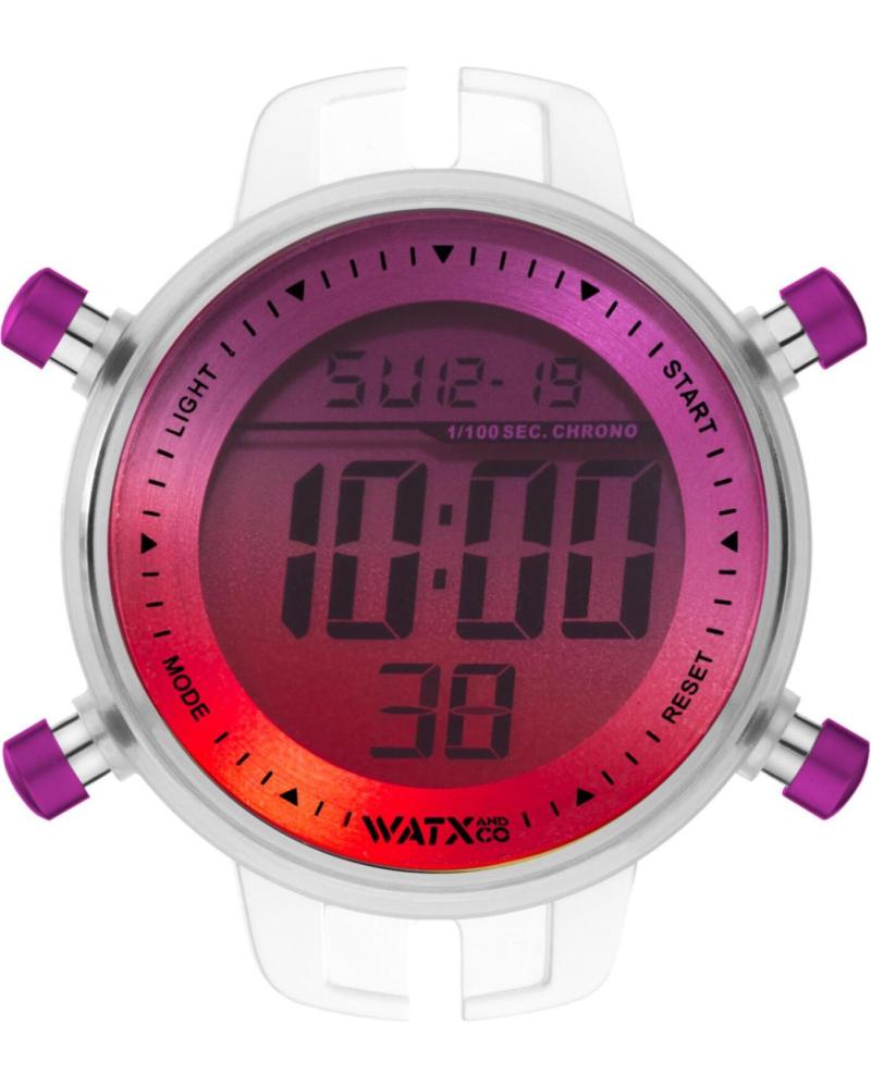 RELÓGIO DIGITAL WATXANDCO RWA1037 COM MOSTRADOR DEGRADÊ ROSA E ROXO