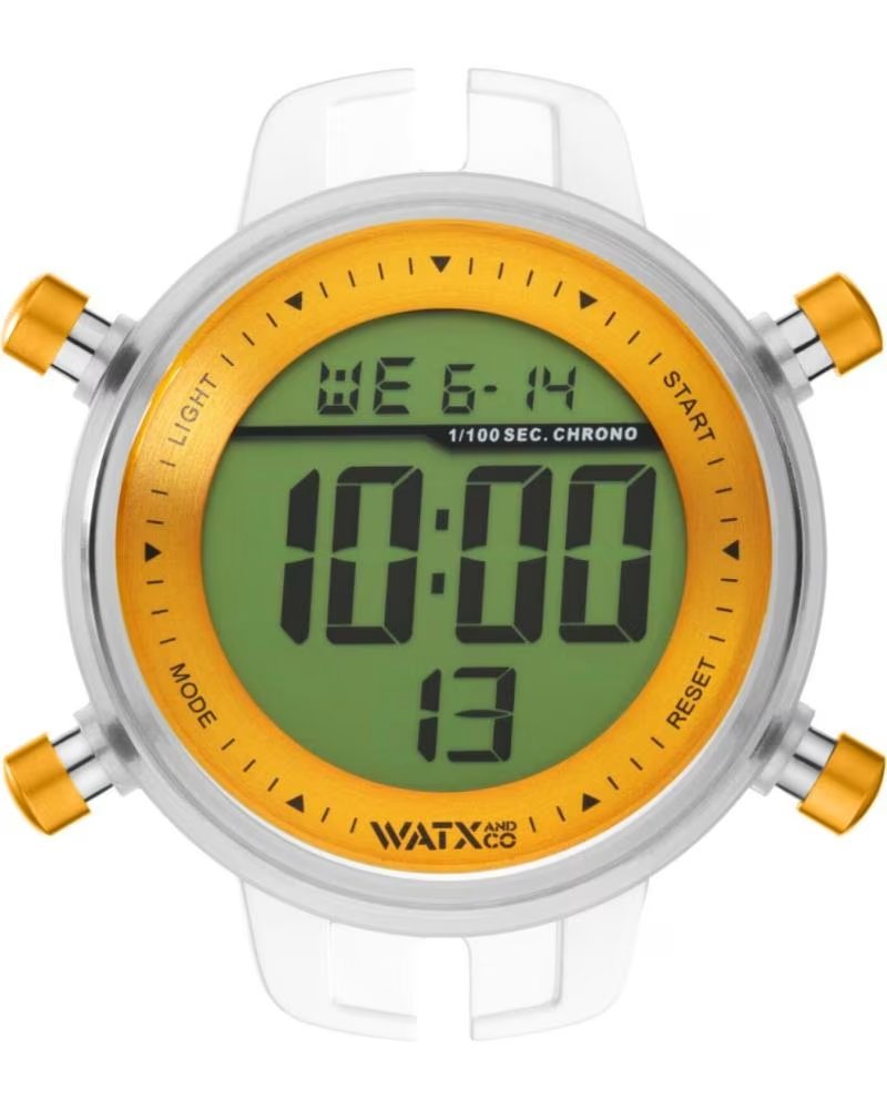 MONTRE DIGITALE WATXANDCO RWA1093 AVEC CADRAN ORANGE ET ÉCRAN VERT