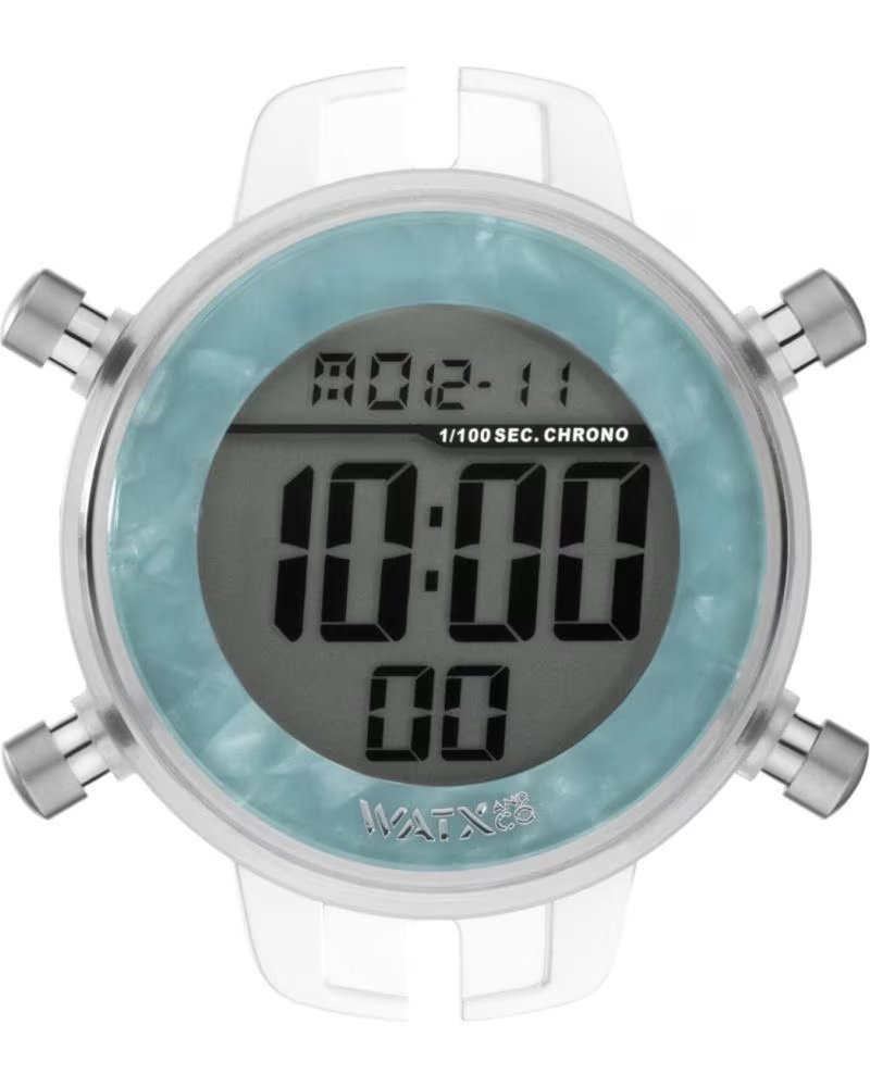 WATXANDCO RWA1107 DIGITAL ARMBANDUHR HELLBLAU