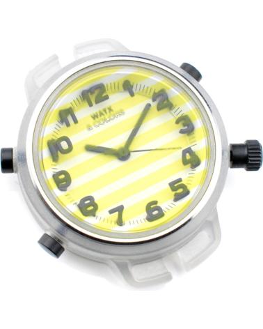 MÓDULO DE RELOJ WATXANDCO RWA1408 CON ESFERA AMARILLA ANALÓGICA