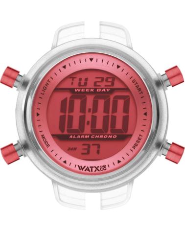 RELOJ DIGITAL WATXANDCO RWA1546 CON CAJA TRANSPARENTE Y ESFERA ROJA