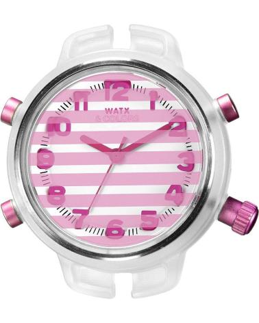 RELOJ WATXANDCO RWA1558 CON ESFERA ROSA A RAYAS