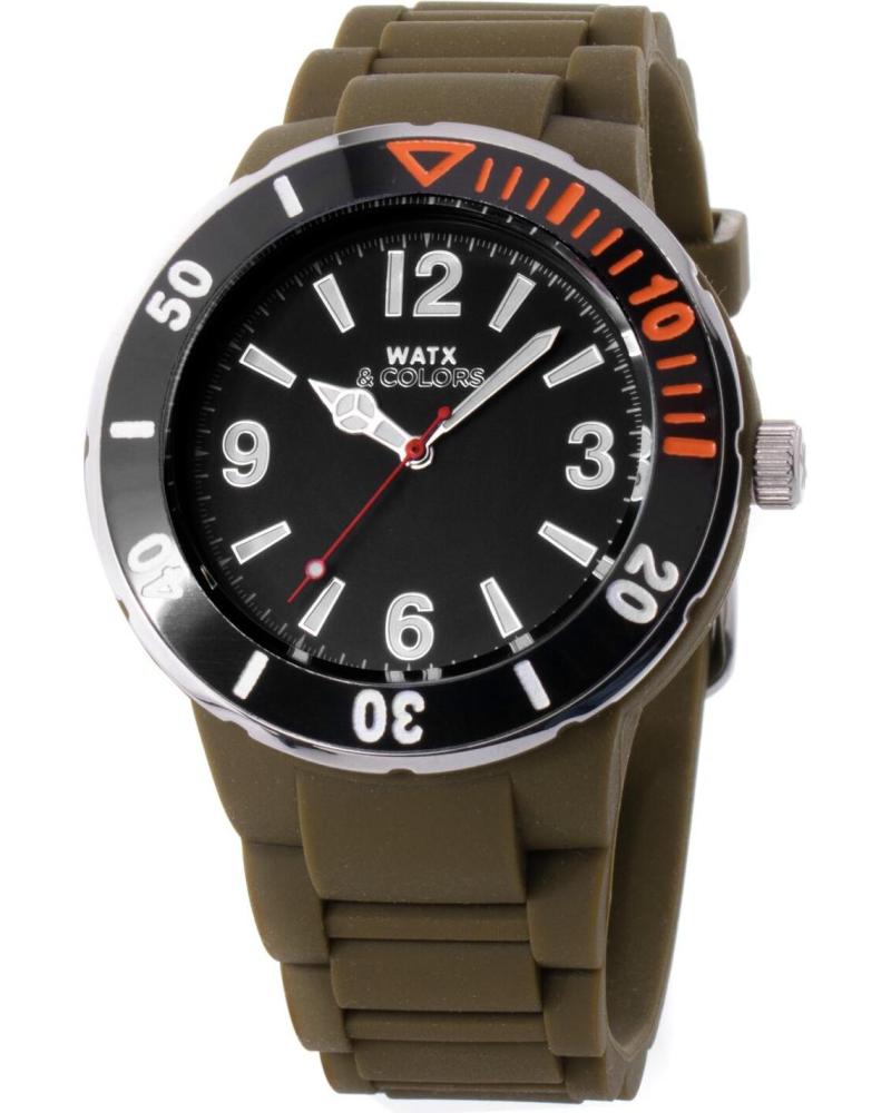 RELÓGIO DE PULSO WATXANDCO RWA1620-C1513 COM BRACELETE VERDE E MOSTRADOR PRETO VERDE