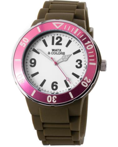 RELÓGIO WATXANDCO RWA1623-C1513 VERDE COM BISEL ROSA VERDE