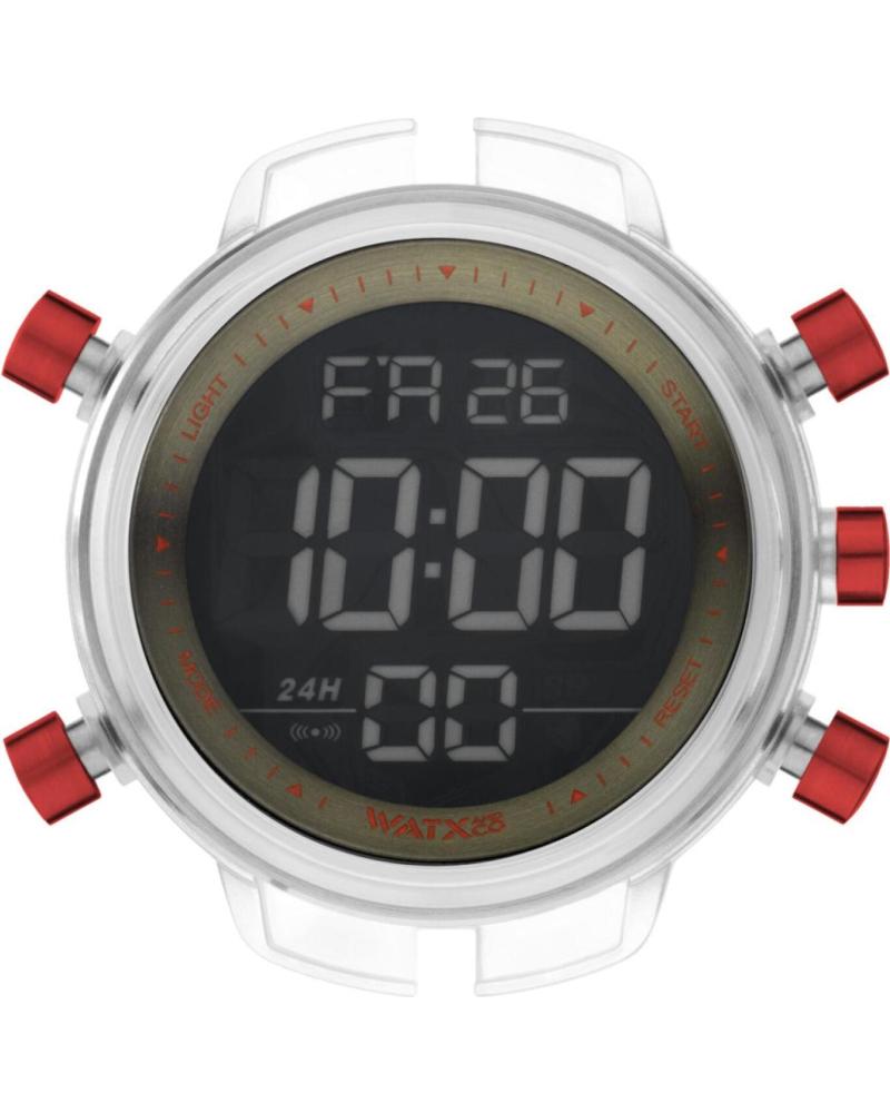 RELÓGIO DIGITAL MASCULINO WATXANDCO RWA1759 COM DETALHES VERMELHOS