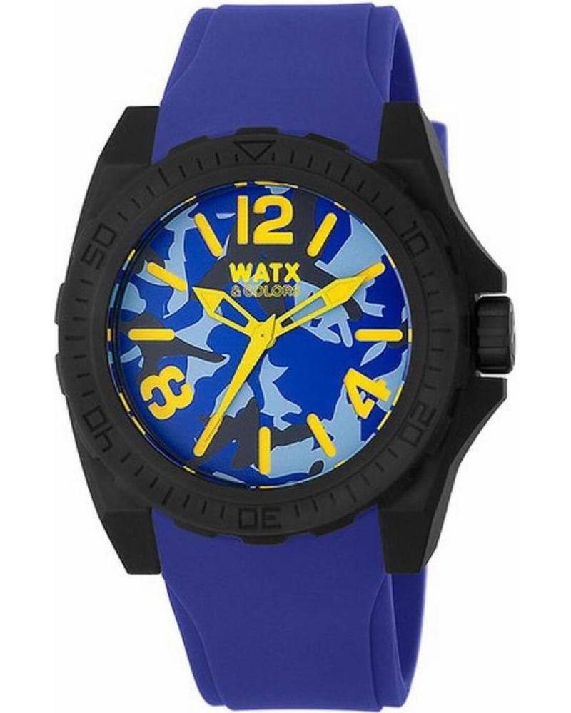 MONTRE WATXANDCO RWA1807 BLEUE AVEC CADRAN CAMOUFLAGE AZUL