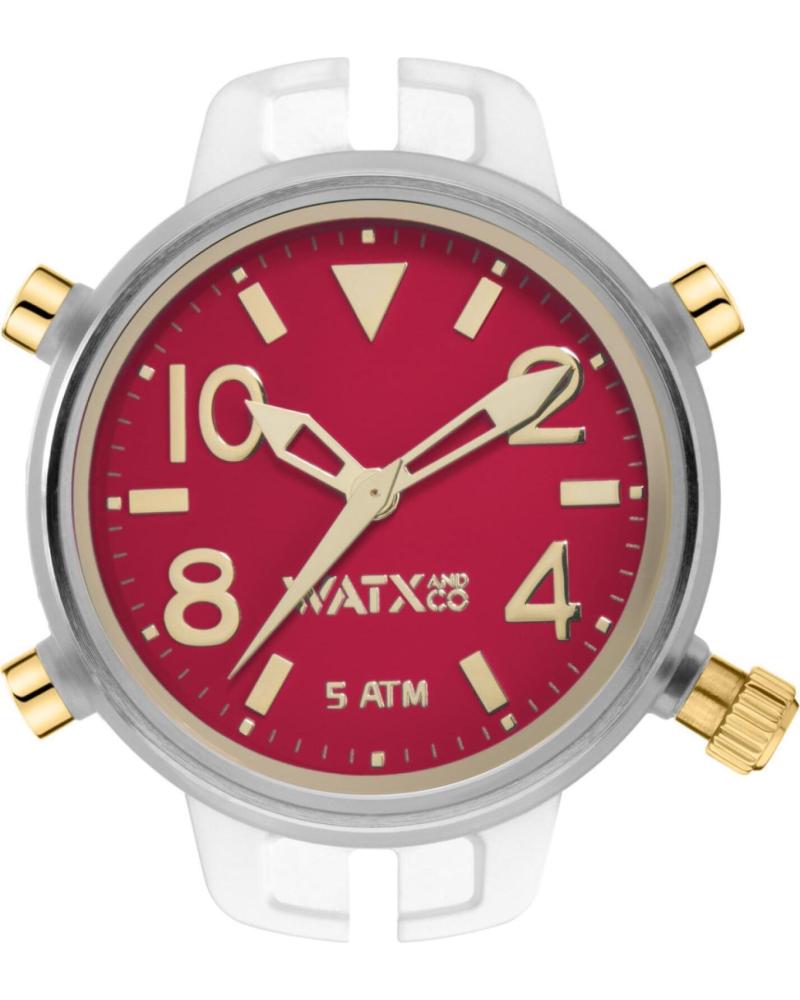 MONTRE WATXANDCO RWA3023 AVEC CADRAN ROUGE ET DÉTAILS DORÉS