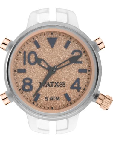 WATXANDCO RWA3079 UHRENMODUL MIT BRAUNEM TEXTURZIFFERBLATT