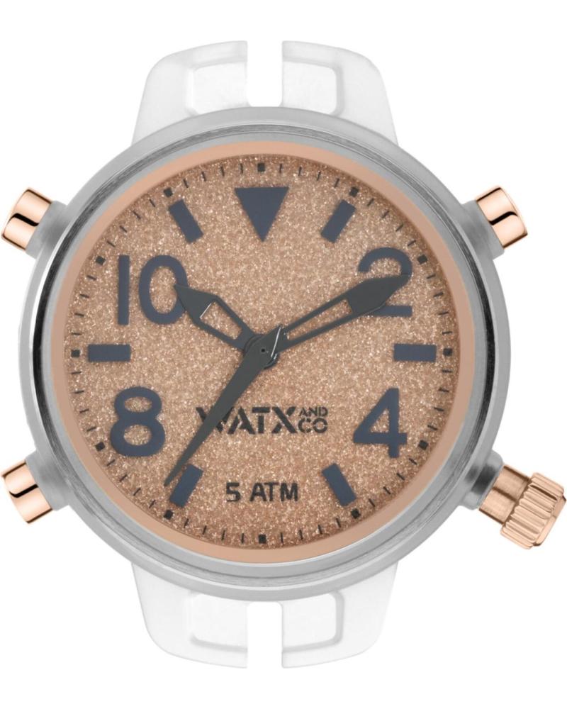 WATXANDCO RWA3079 UHRENMODUL MIT BRAUNEM TEXTURZIFFERBLATT