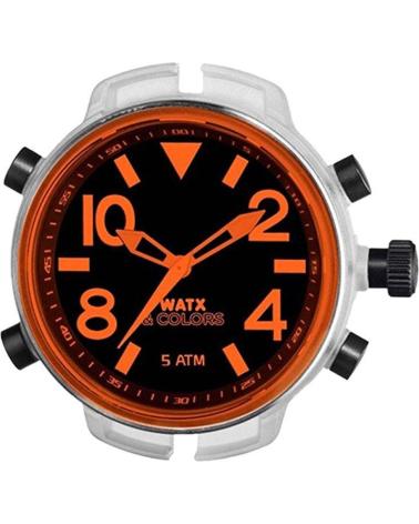 WATXANDCO RWA3702 UHRENMODUL MIT SCHWARZEM UND ORANGEFARBENEM ZIFFERBLATT