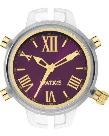 RELÓGIO WATXANDCO RWA4067 COM MOSTRADOR ROXO E DETALHES DOURADOS