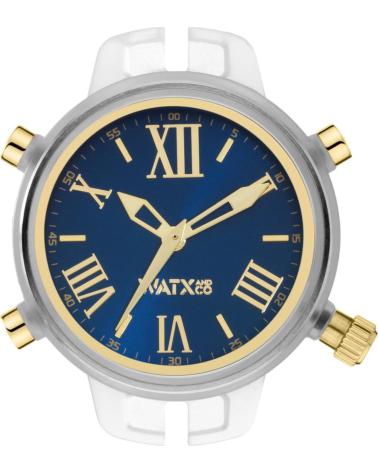 RELÓGIO WATXANDCO RWA4068 COM MOSTRADOR AZUL E DETALHES DOURADOS