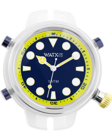 RELÓGIO WATXANDCO RWA5043 À PROVA D'ÁGUA MOSTRADOR AZUL AMARELO