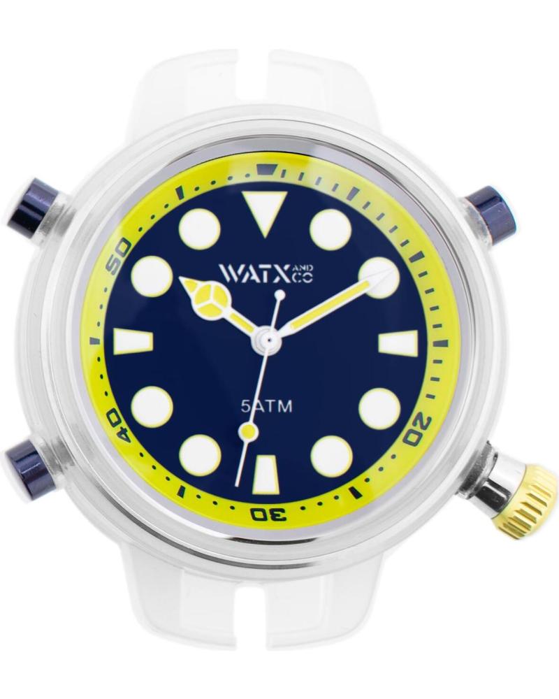RELOJ WATXANDCO RWA5043 SUMERGIBLE ESFERA AZUL AMARILLO