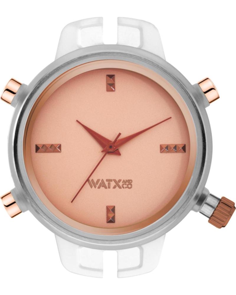 RELÓGIO WATXANDCO RWA7020 COM MOSTRADOR ROSA E DETALHES EM OURO ROSA