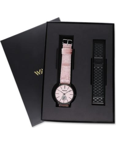 WATXANDCO WABOXSPELL1 UHREN- UND WECHSELARMBAND-SET ROSA ROSA