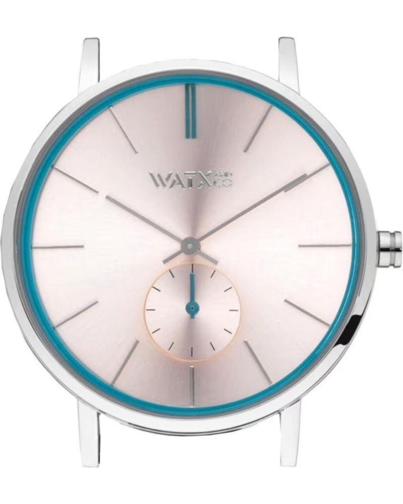 MONTRE WATXANDCO WXCA1010 POUR HOMME, CADRAN ROSÉ ET DÉTAILS TURQUOISE