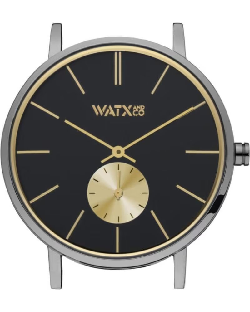WATXANDCO ARMBANDUHR WXCA1011 FÜR HERREN MIT SCHWARZEM ZIFFERBLATT UND GOLD AKZENTEN