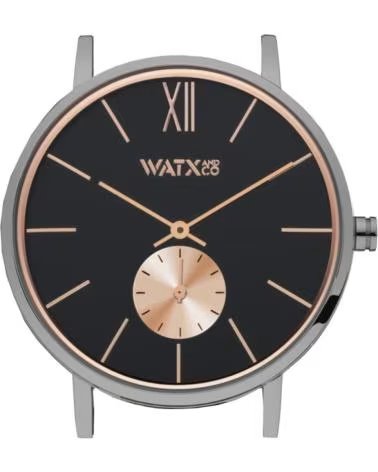 MONTRE WATXANDCO WXCA1014 CADRAN NOIR DÉTAILS OR ROSE