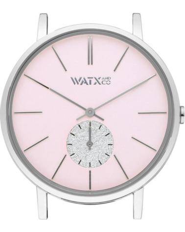 MONTRE WATXANDCO WXCA1016 CADRAN ROSE BOÎTIER ARGENTÉ