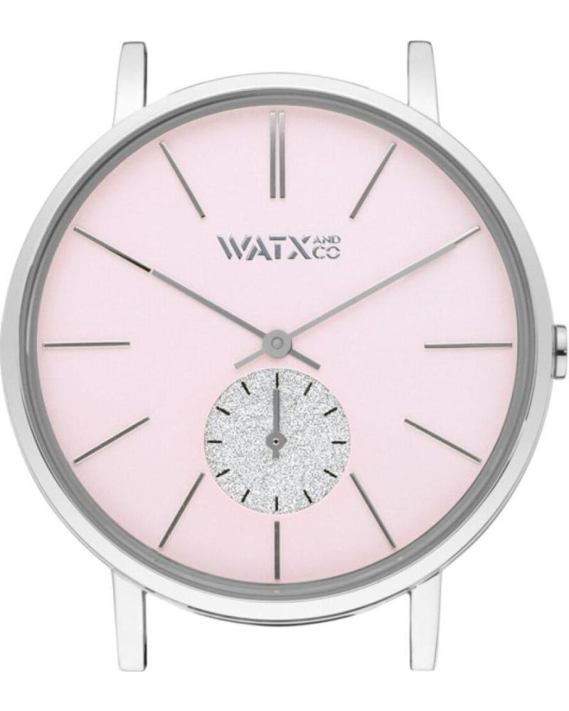 RELOJ WATXANDCO WXCA1016 CON ESFERA ROSA Y CAJA PLATEADA