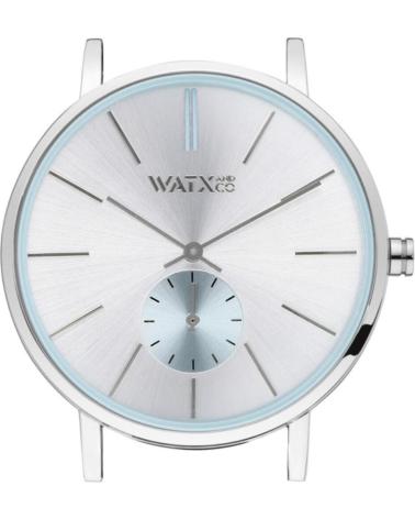 MONTRE WATXANDCO WXCA1017 CADRAN ARGENTÉ BOÎTIER ACIER