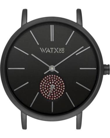 RELÓGIO WATXANDCO WXCA1022 MOSTRADOR PRETO COM SUBMOSTRADOR ROSA