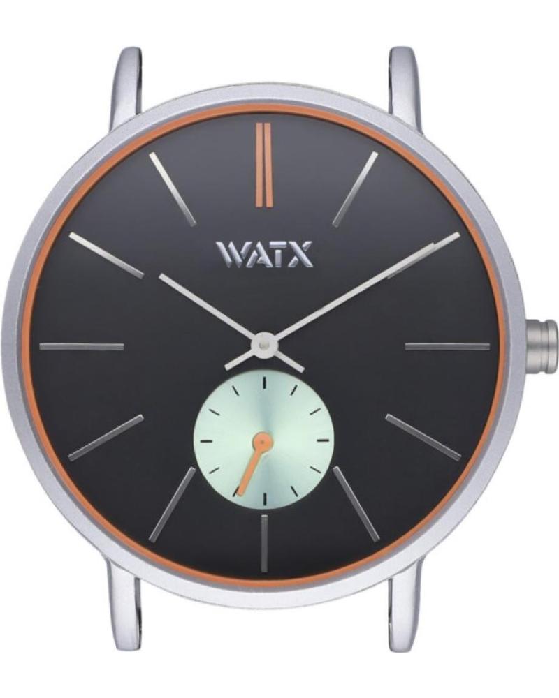 RELÓGIO WATXANDCO WXCA1024 MOSTRADOR PRETO SUBMOSTRADOR MENTA DETALHES PRATA