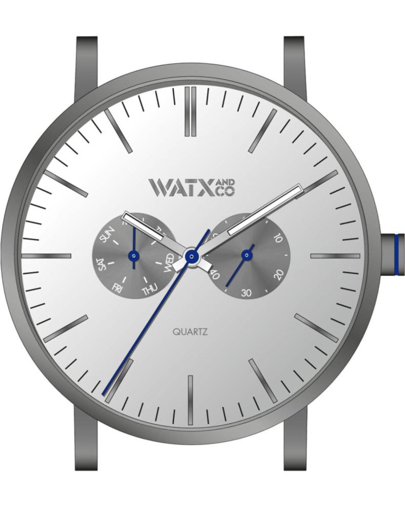 MONTRE WATXANDCO WXCA2703 AVEC CADRAN BLANC ET DÉTAILS BLEUS