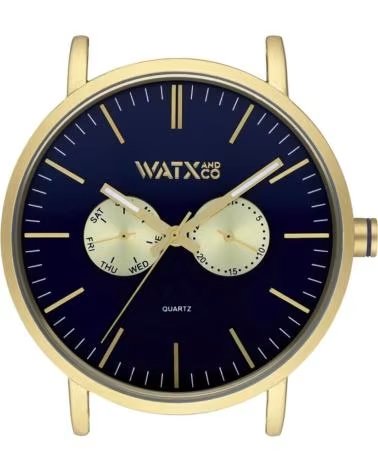 WATXANDCO WXCA2720 ARMBANDUHR MIT BLAUEM ZIFFERBLATT UND GOLDENEN DETAILS