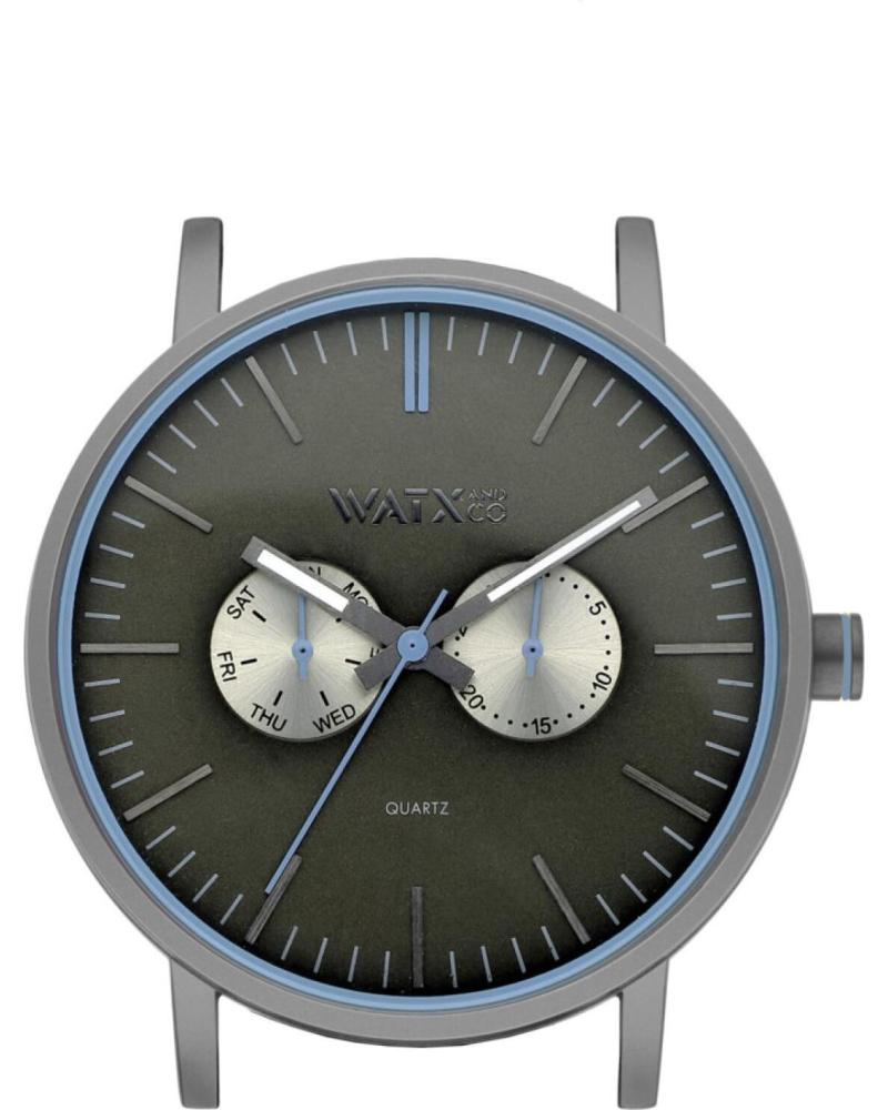 MONTRE WATXANDCO WXCA2732 CADRAN GRIS FONCÉ AVEC DOUBLE SOUS-CADRAN ET AIGUILLES ARGENTÉES