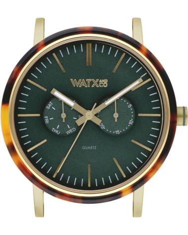 MONTRE WATXANDCO WXCA2740 CADRAN VERT ET BOÎTIER OR TORTUE